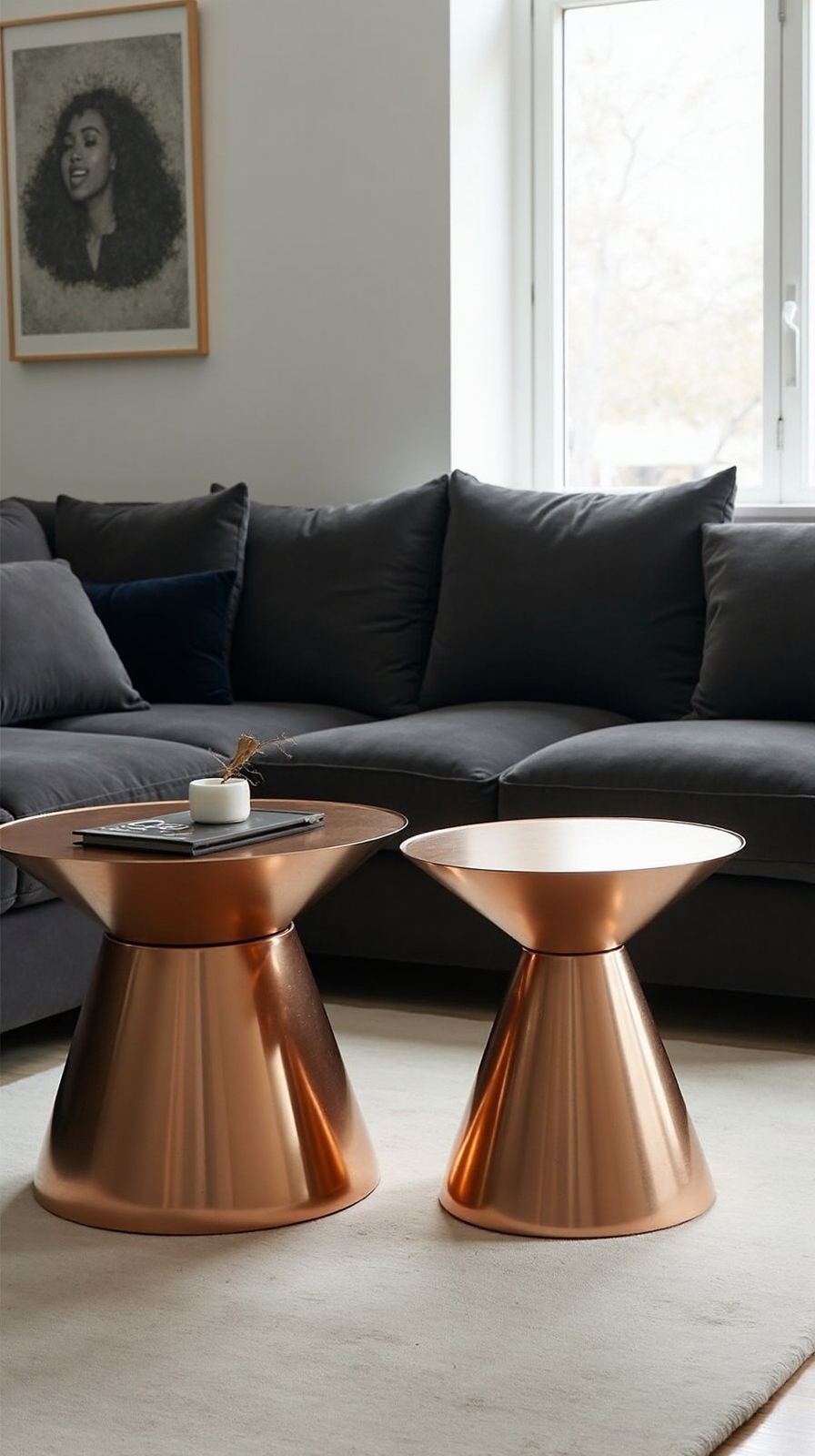 layered contrasting reflecting rhythmic metallic accents