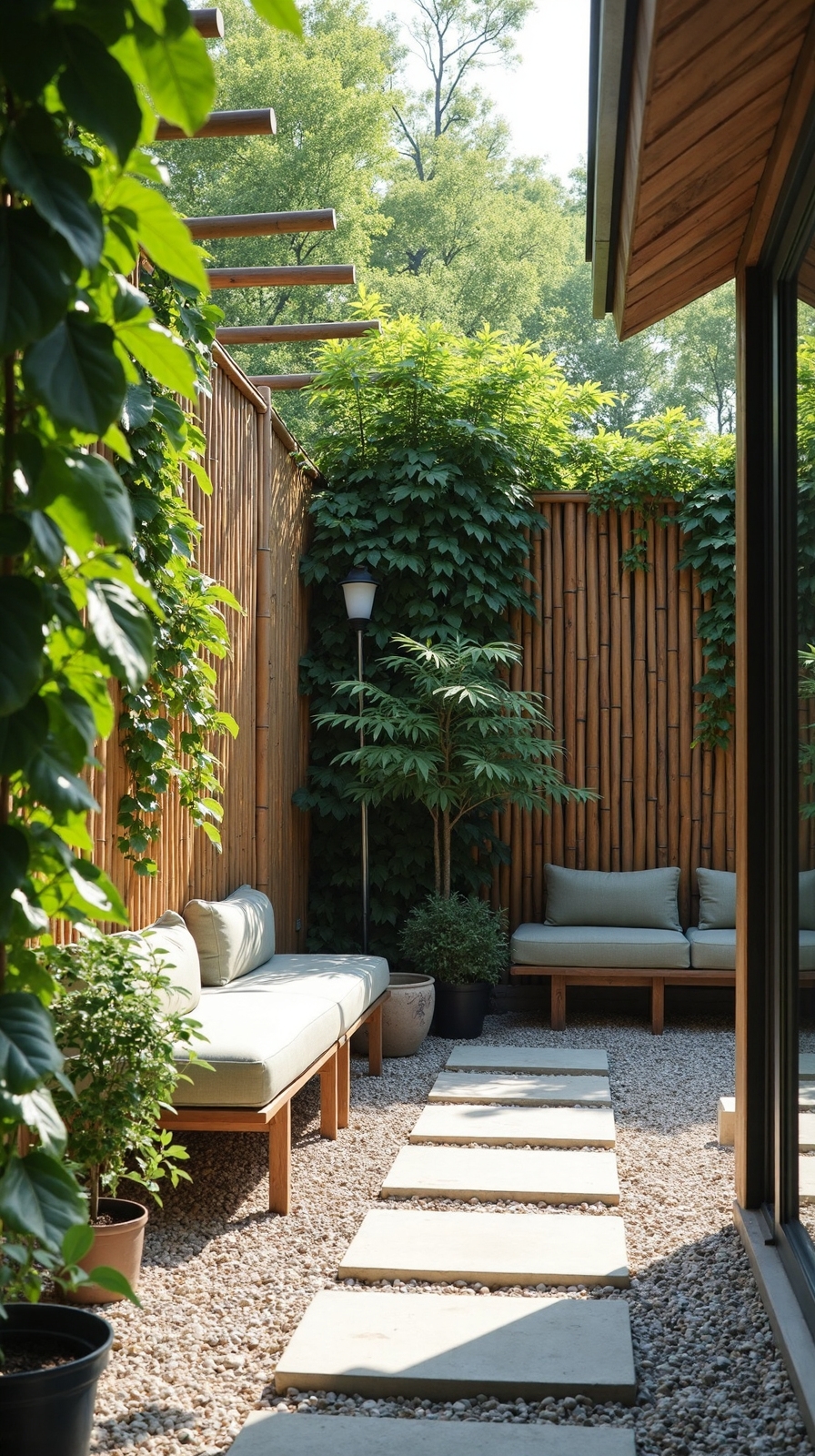 layered dimensional green sanctuary