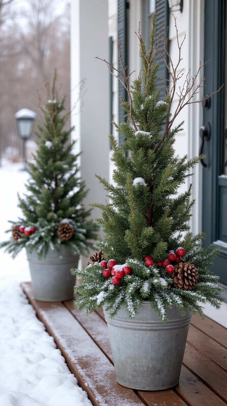 layered evergreen textural seasonal