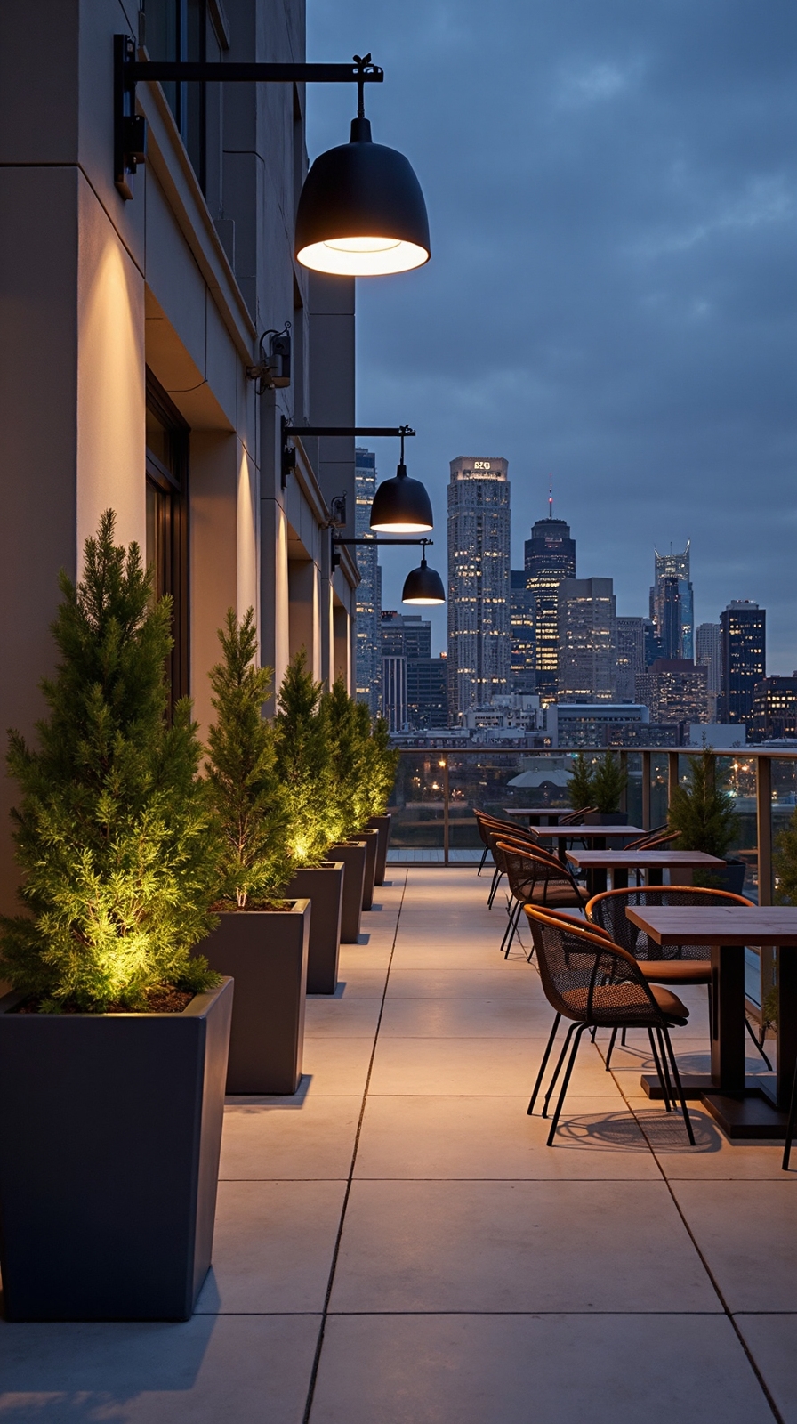 layered lighting ambiance day night transformation