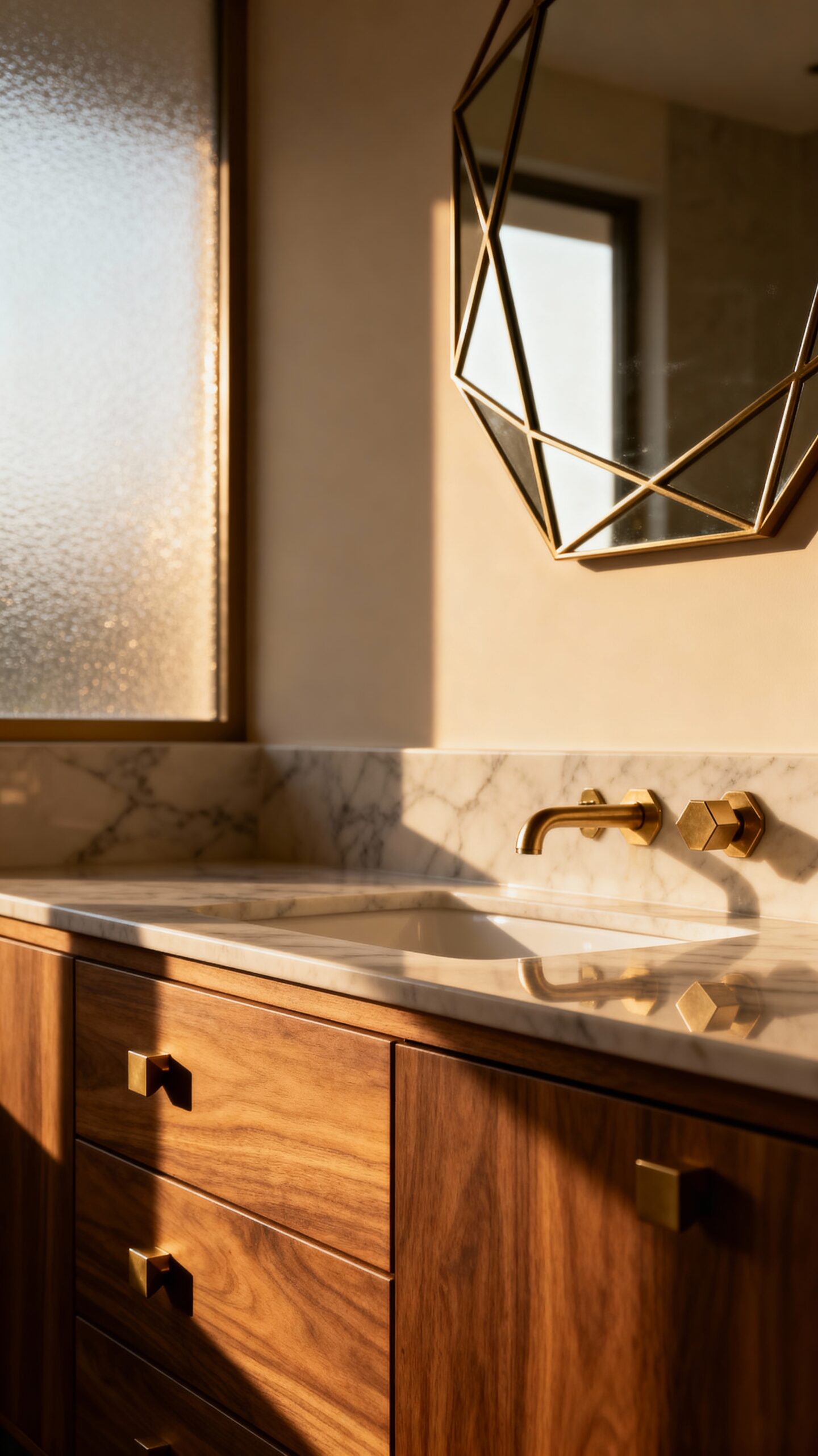 layered materials create visual interest