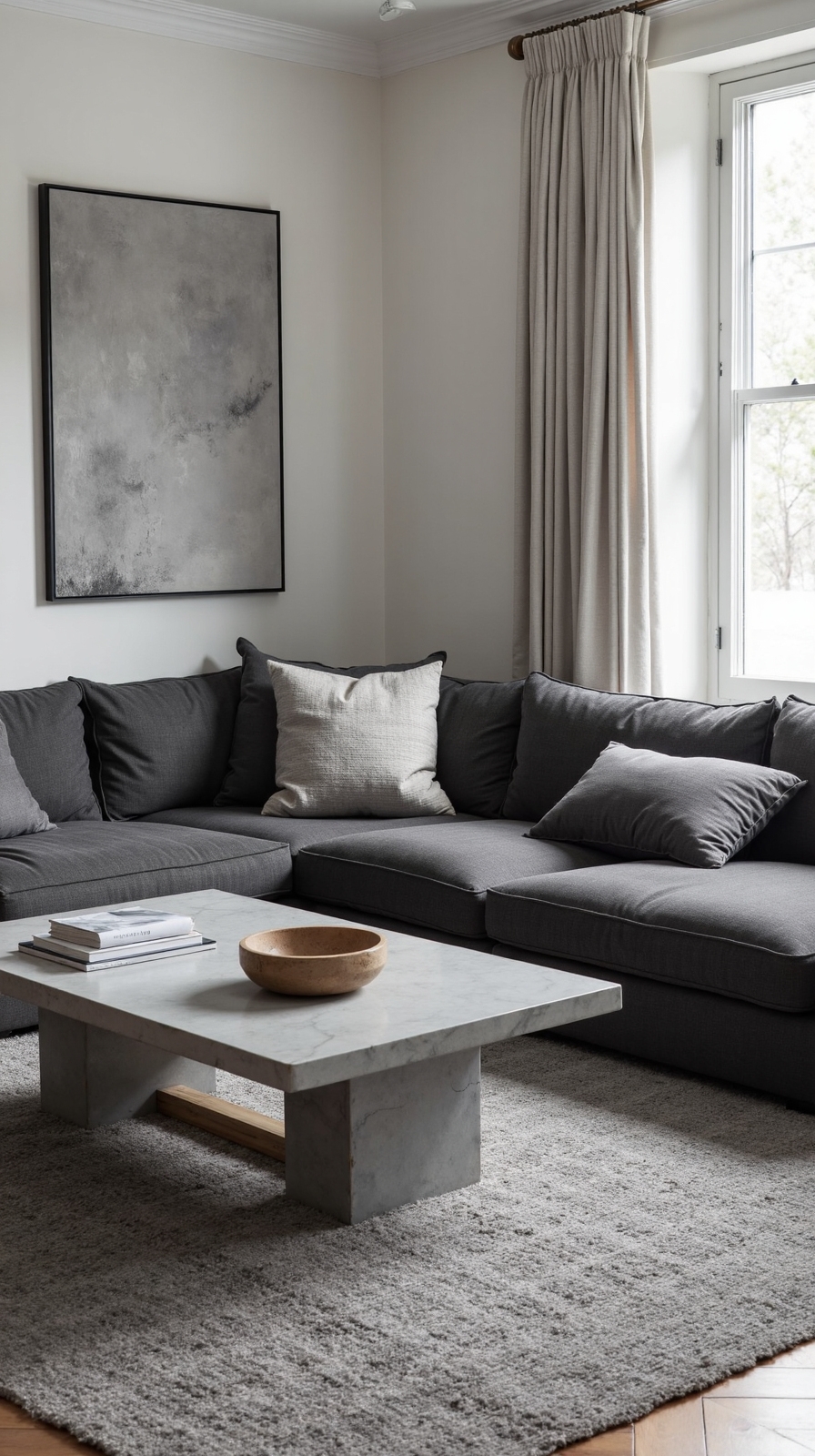 layered monochrome textural harmony