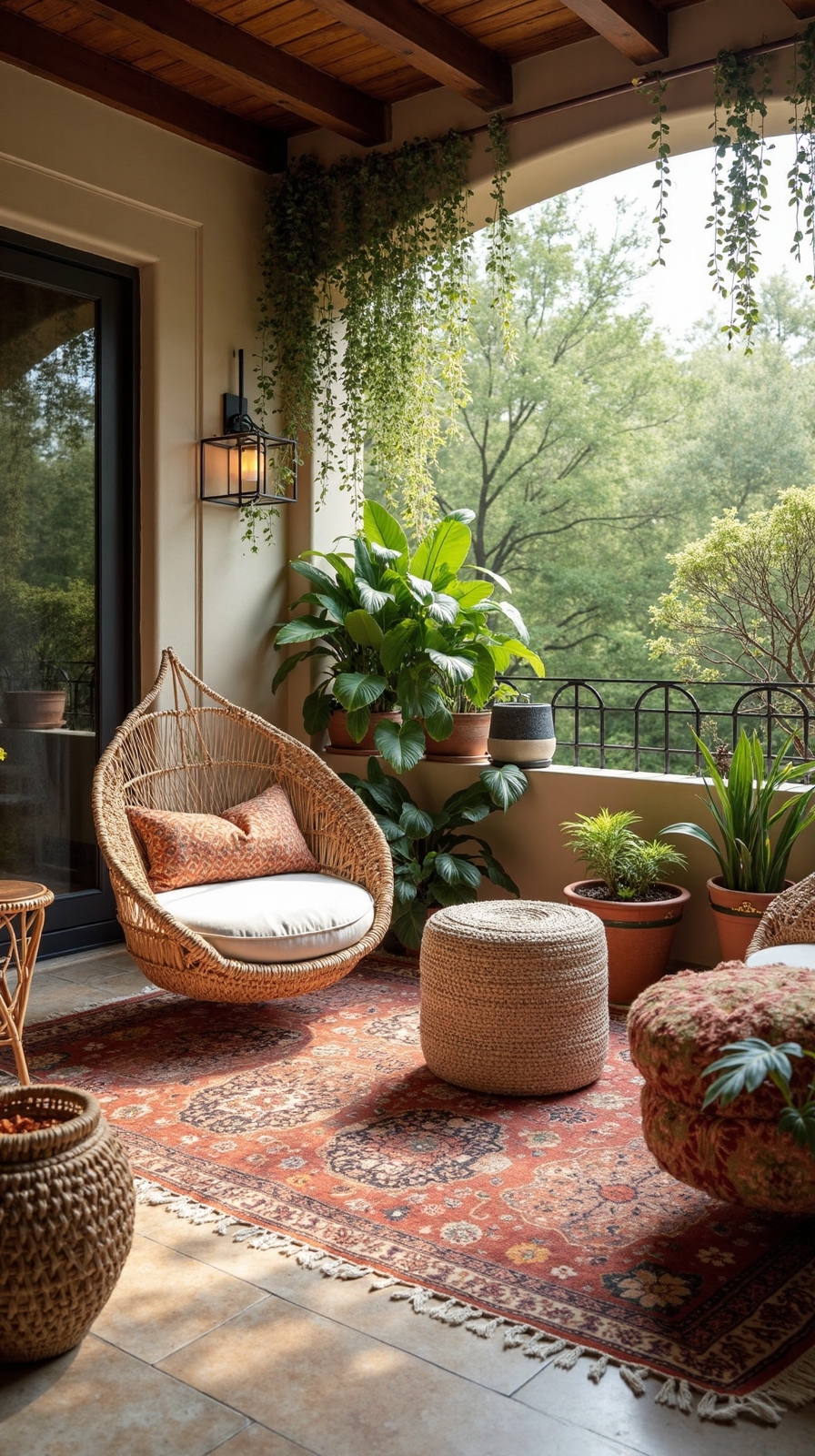 layered natural textured boho inspired retreat