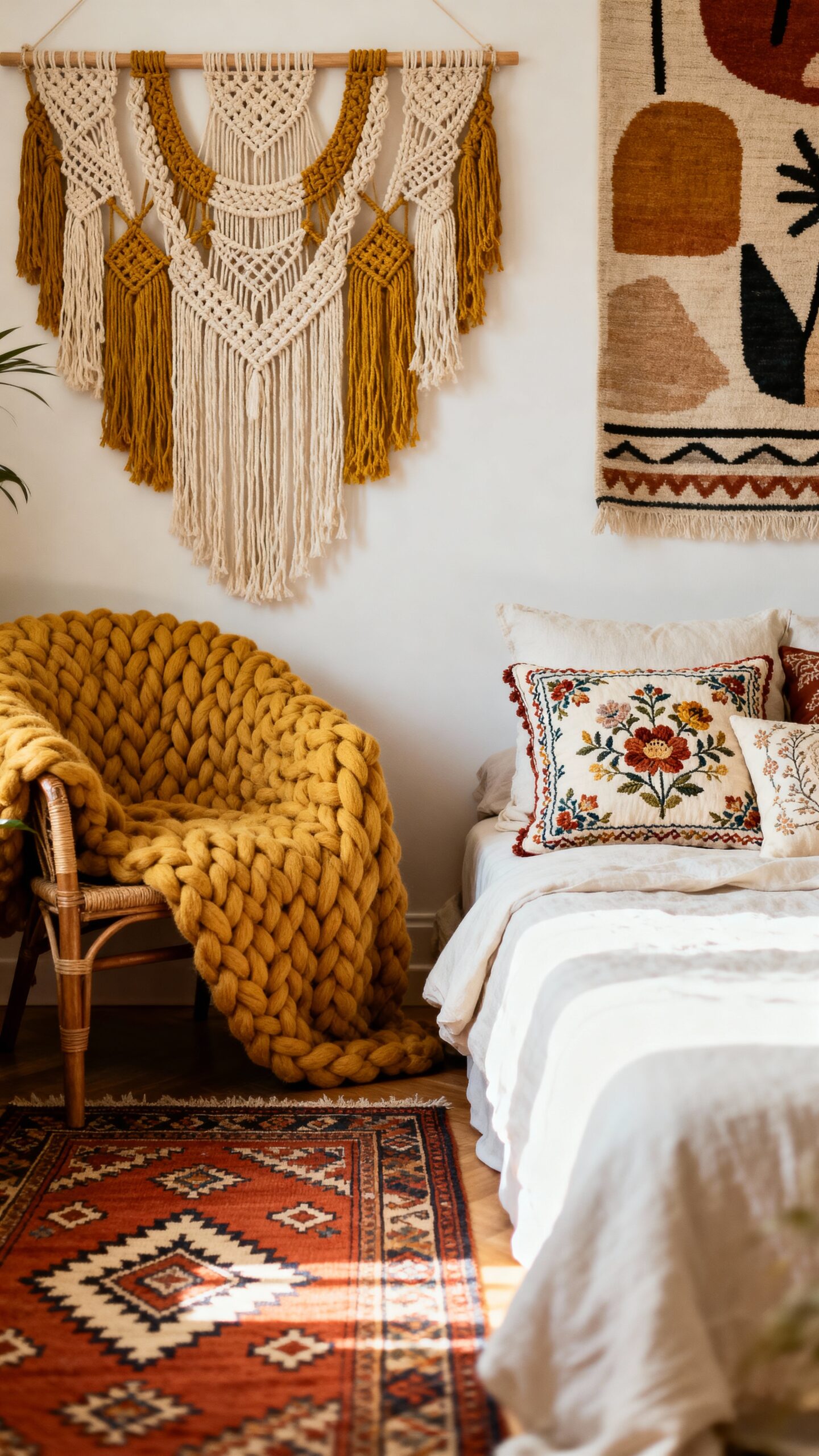 layered patterned textured cozy