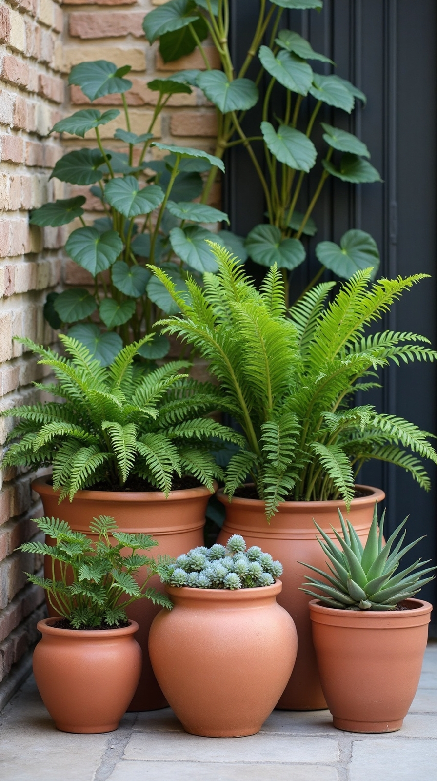 layered strategic visually vibrant patio
