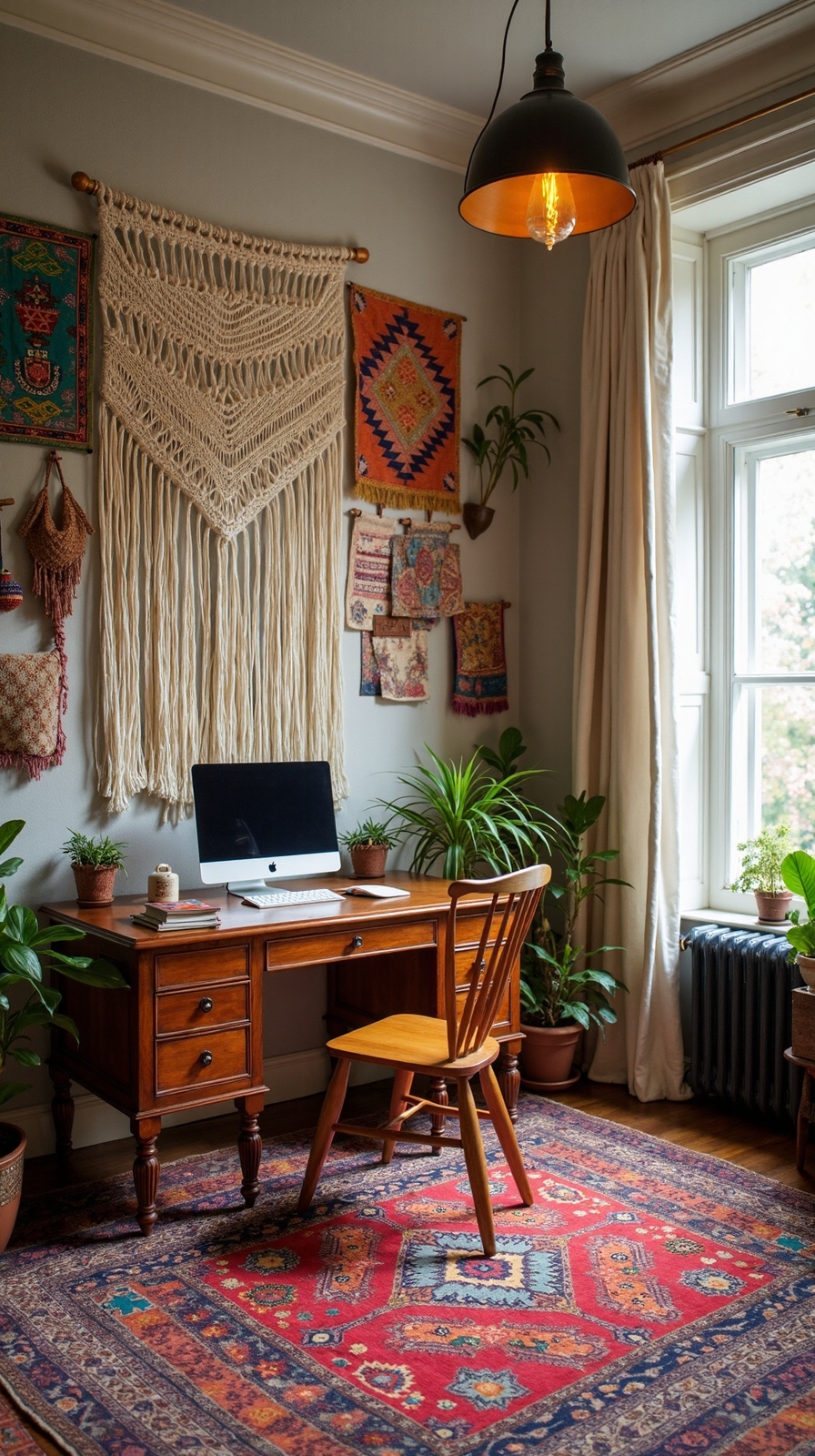 layered textured bohemian creative sanctuary