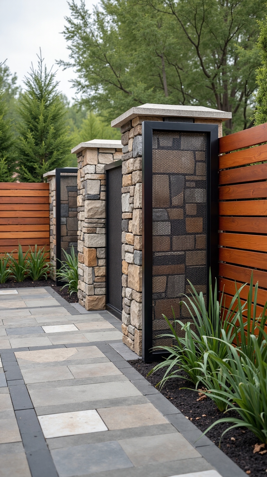 layered textured versatile fencing