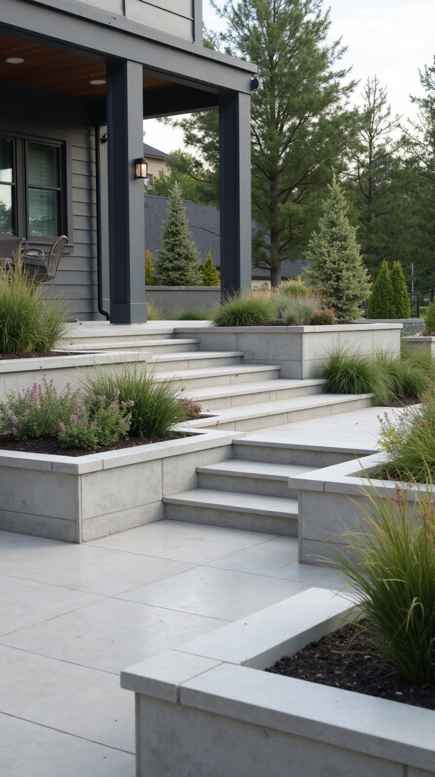 layered tiered wall landscaping solutions
