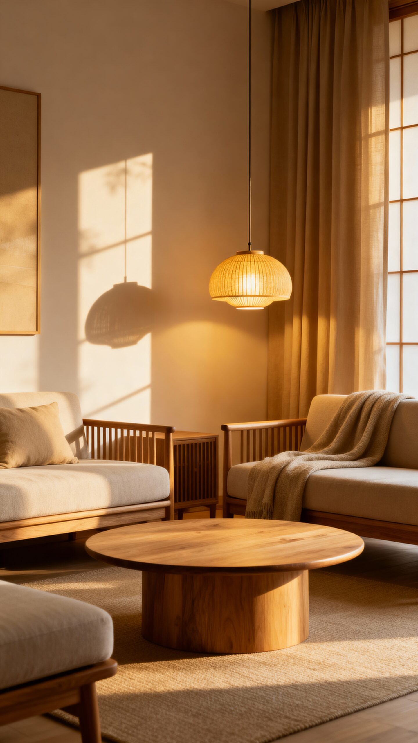 layered warm strategic ambient lighting