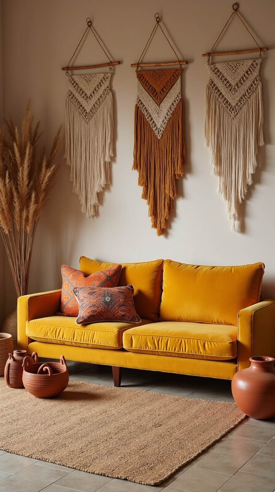 layered warm textured bohemian