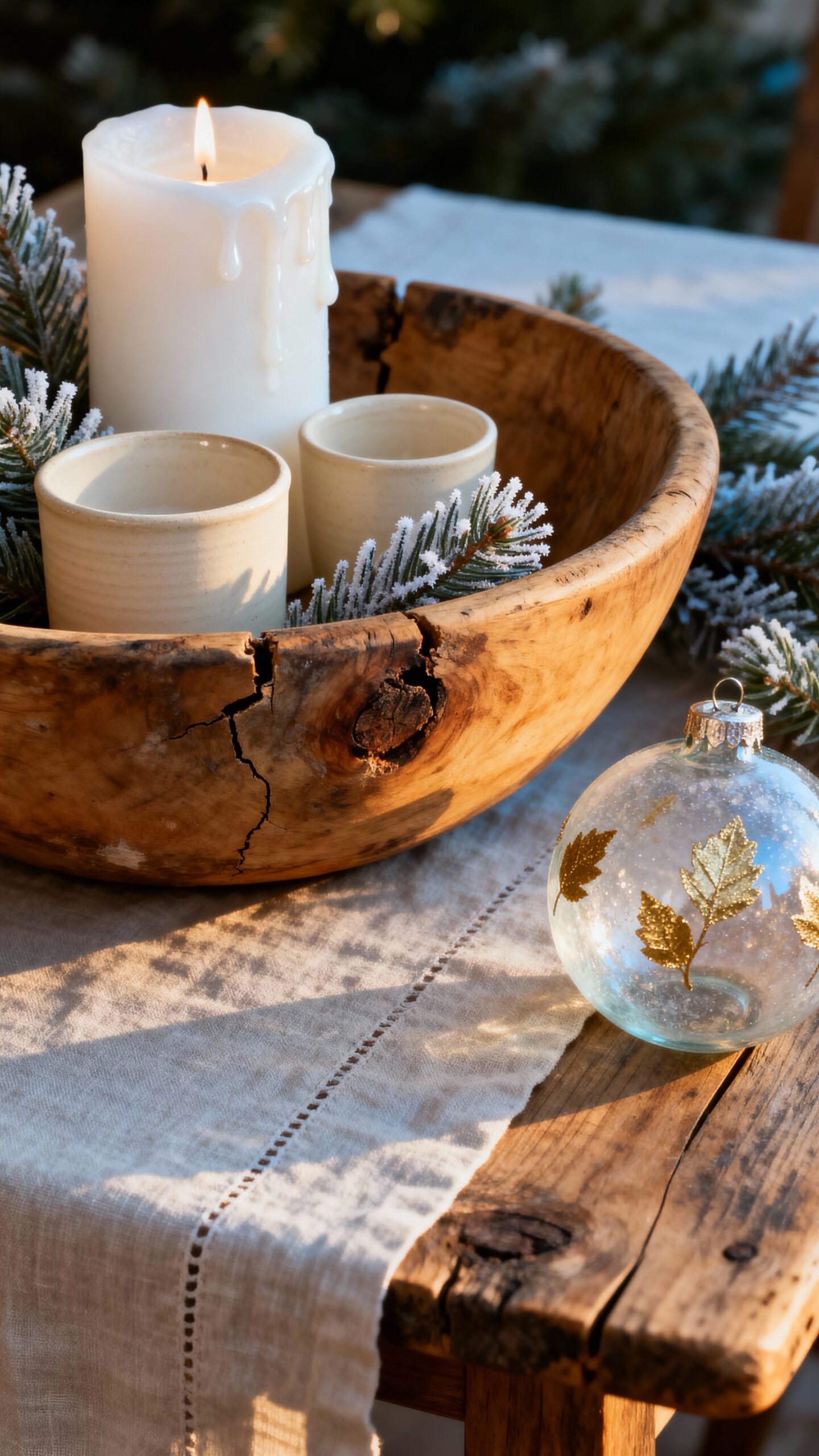 layered winter radiant serene