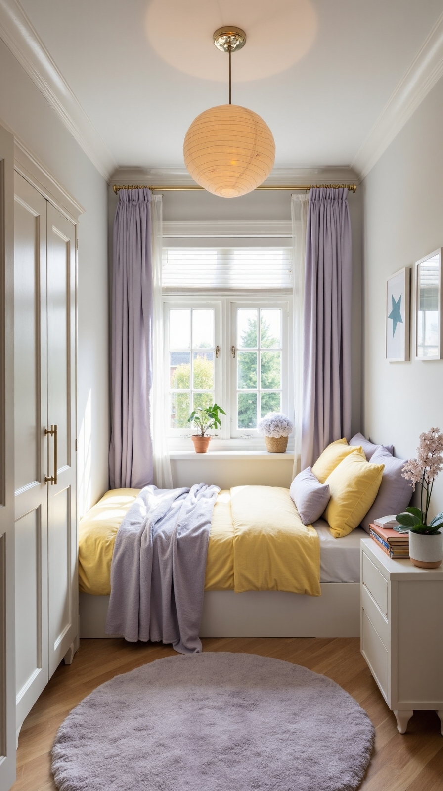 light colors create spacious illusion