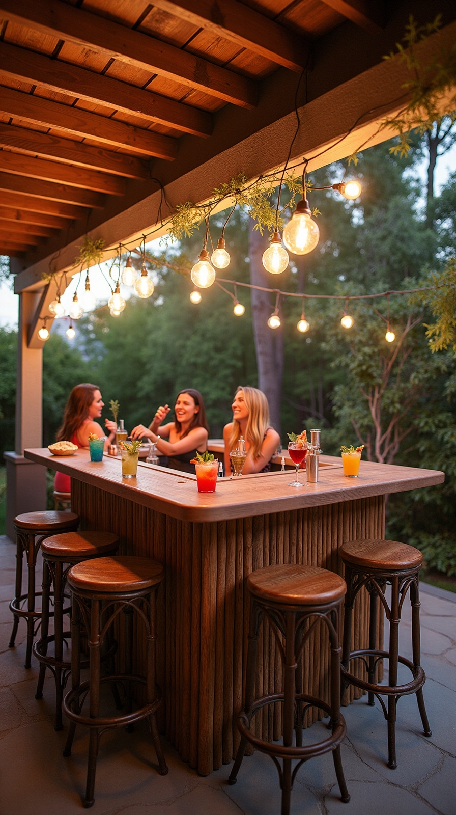 lively outdoor patio bar ideas