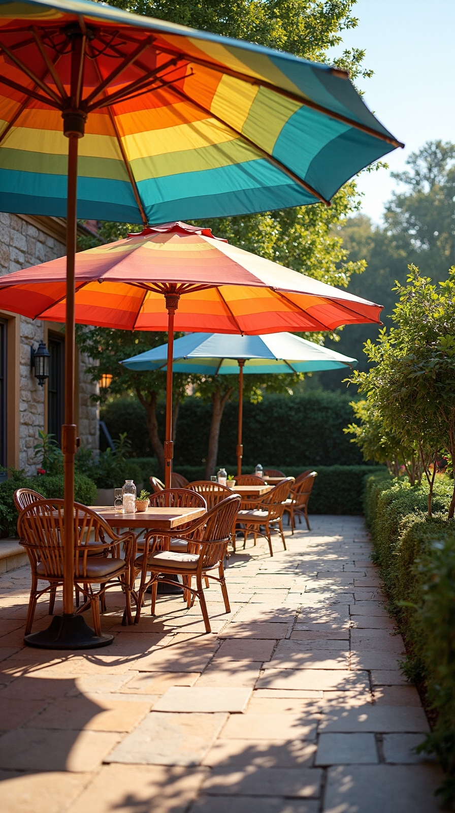 lively vibrant playful versatile patio umbrellas