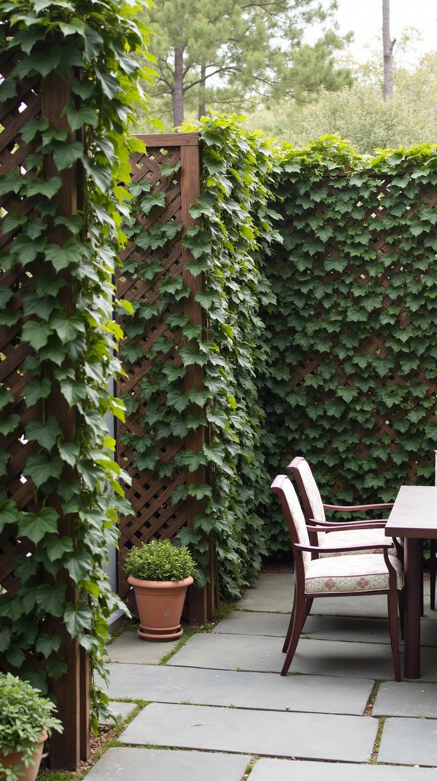 living windbreak trellis systems