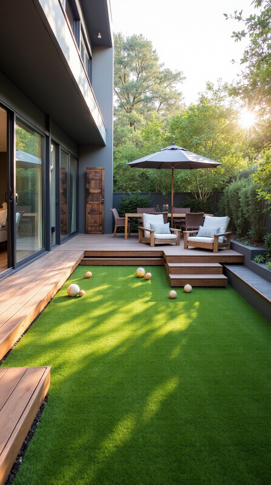 low maintenance pet friendly outdoor space