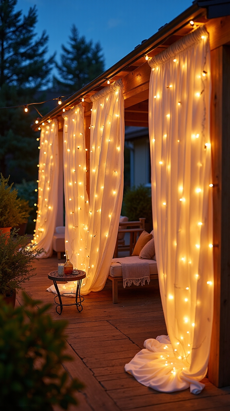 luminous curtain panel lighting displays