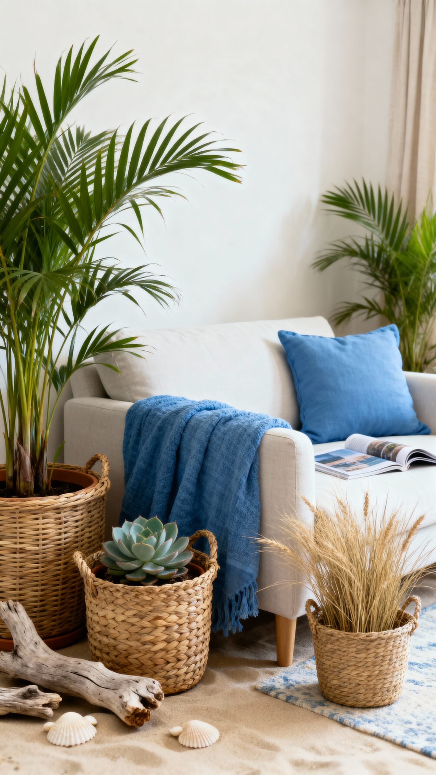 lush coastal greenery enhances seaside sanctuary