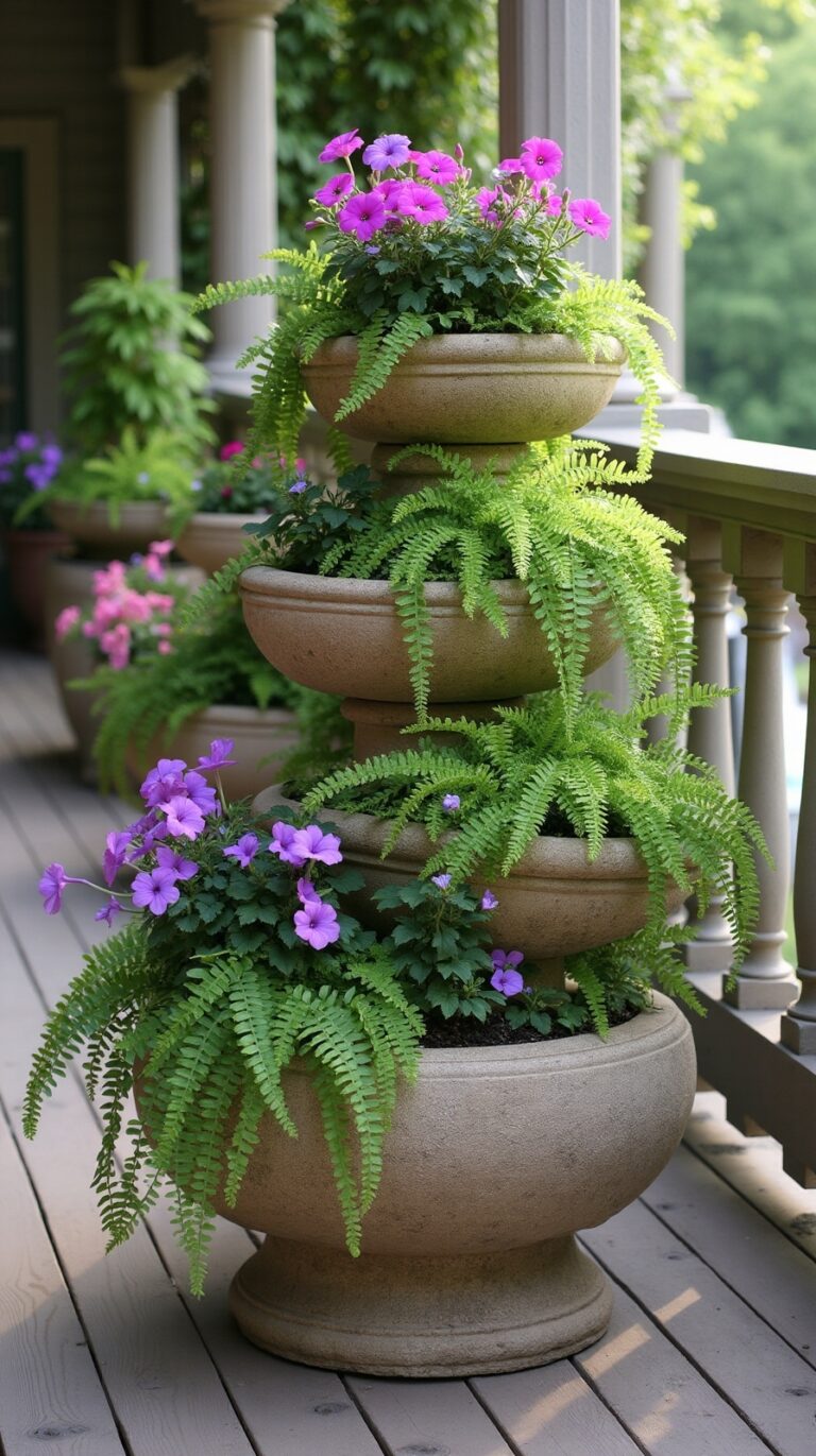 lush outdoor patio planter ideas