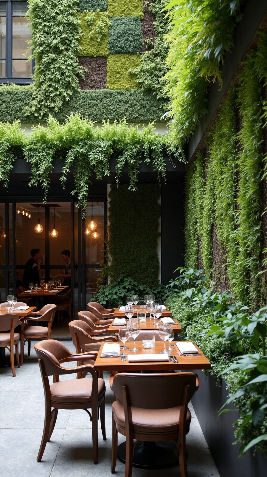 lush verdant living wall landscapes