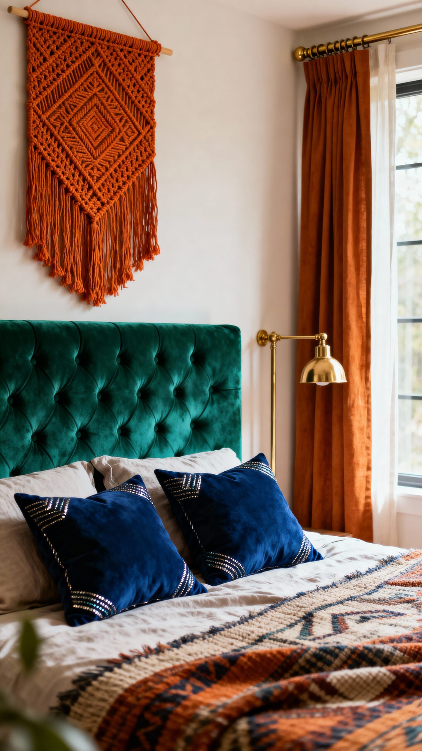 luxurious boho jewel toned sanctuary
