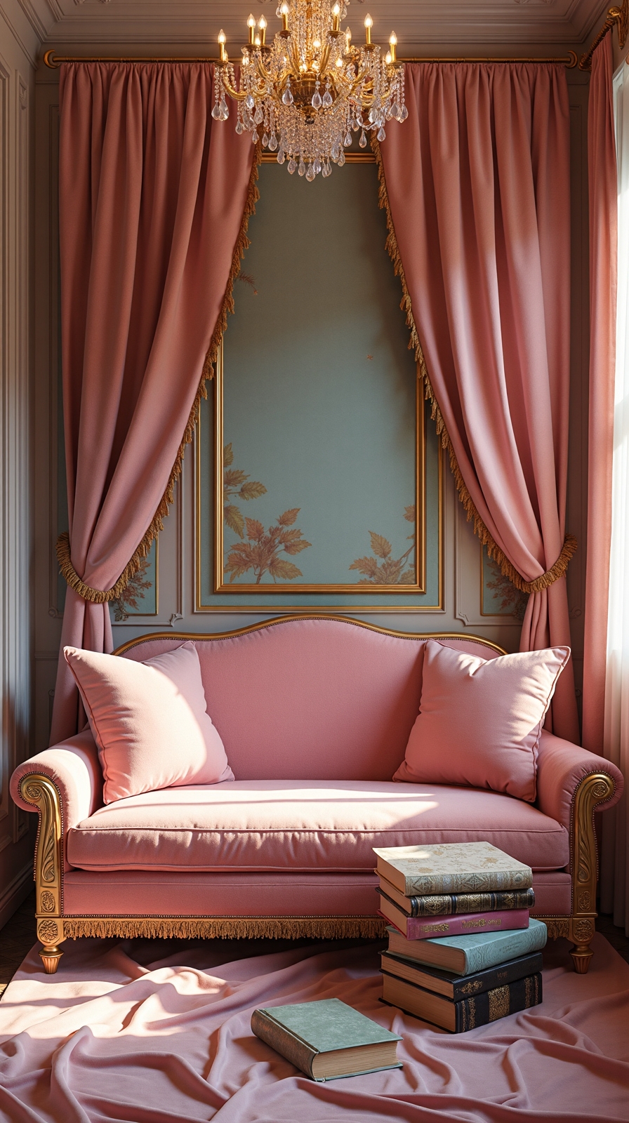 luxurious cozy magical functional reading nook