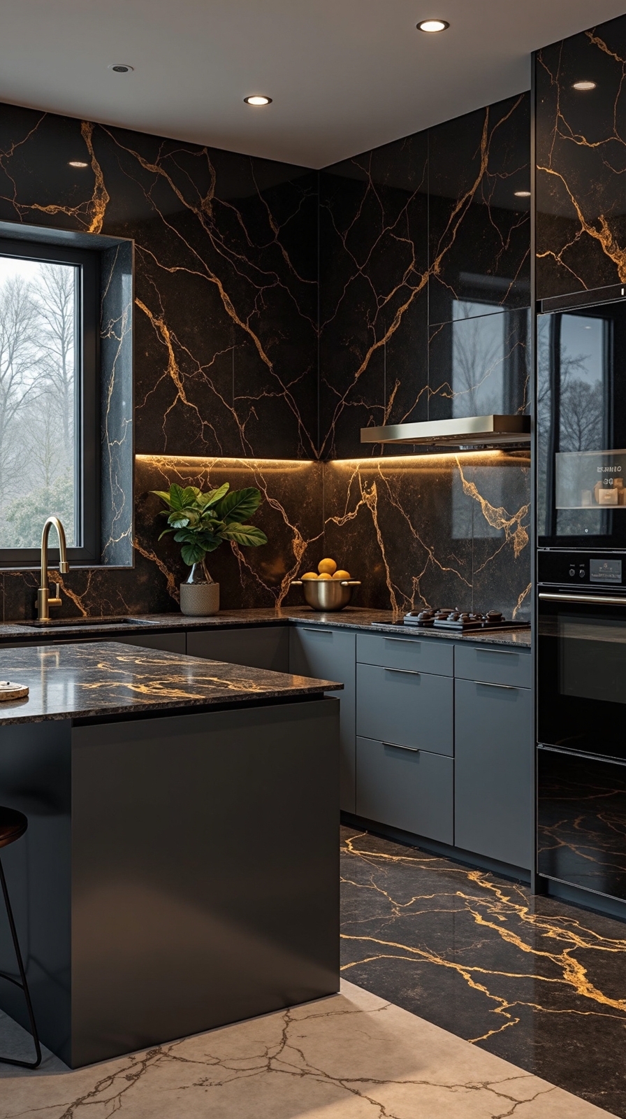 luxurious dramatic sophisticated statement tiles