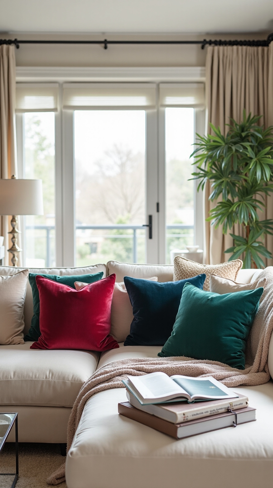 luxurious jewel toned living room decor