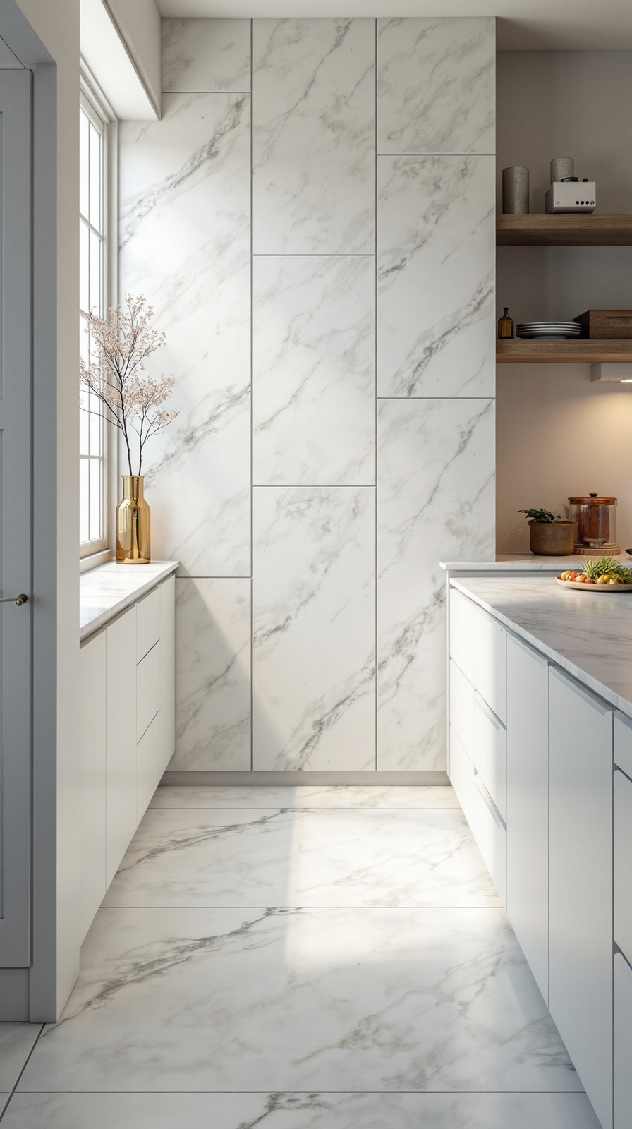 luxurious low maintenance marble inspired porcelain tiles