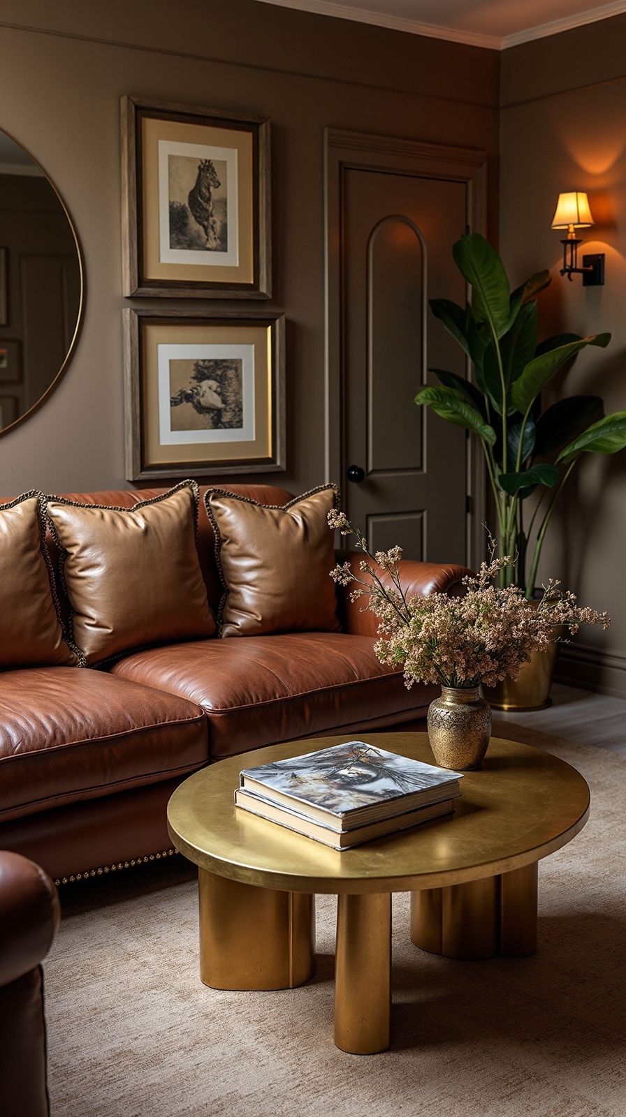 luxurious metallic decor transforms living space