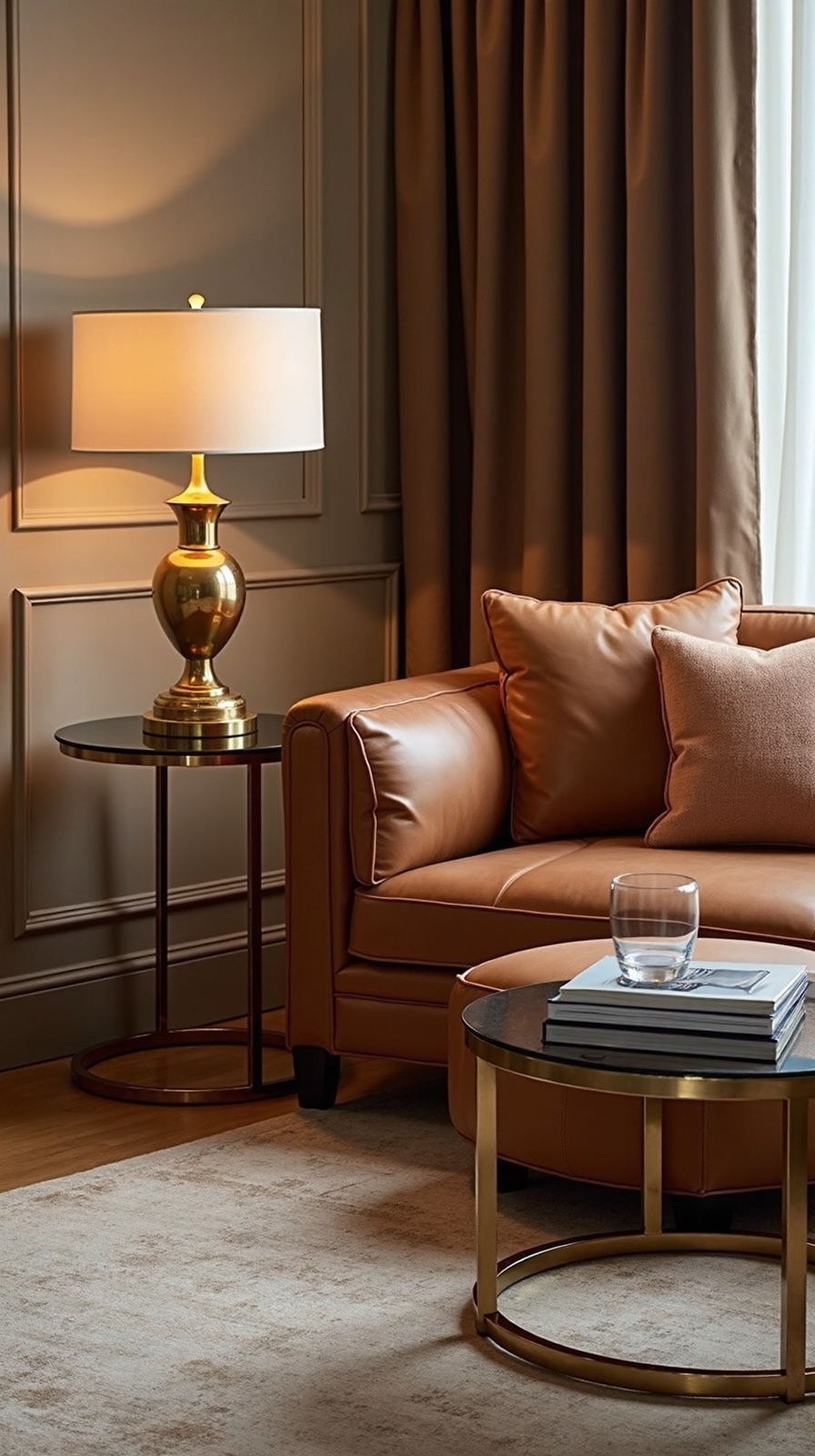 luxurious metallic layered sophisticated