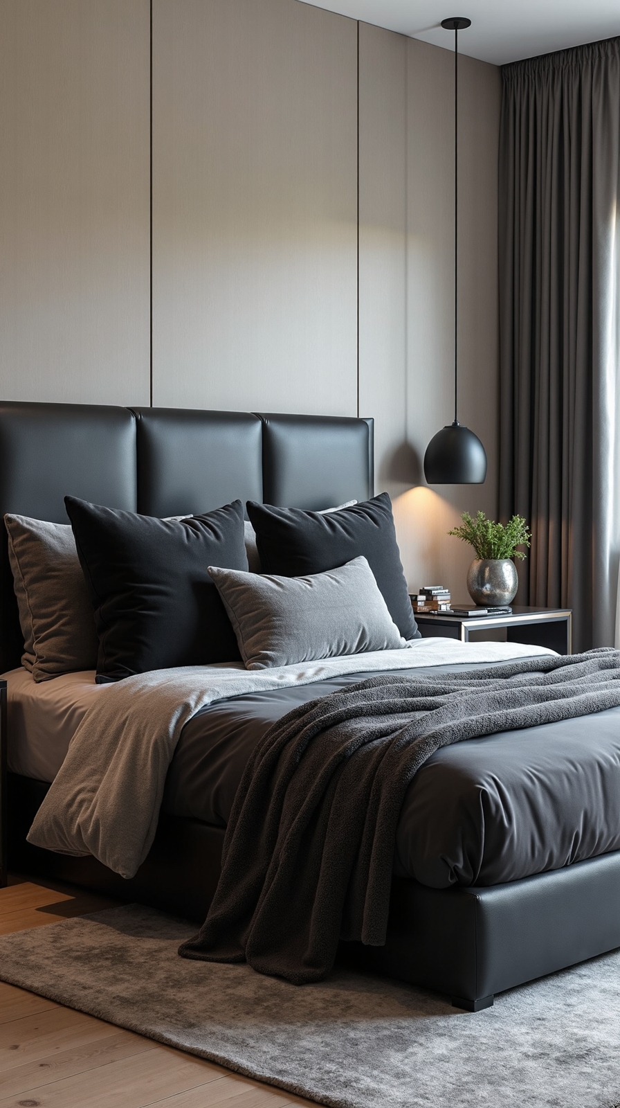 luxurious monochromatic bedroom design harmony