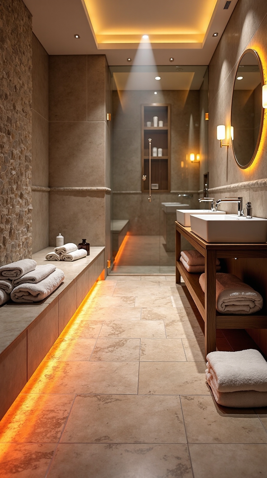 luxurious spa like bathroom comfort