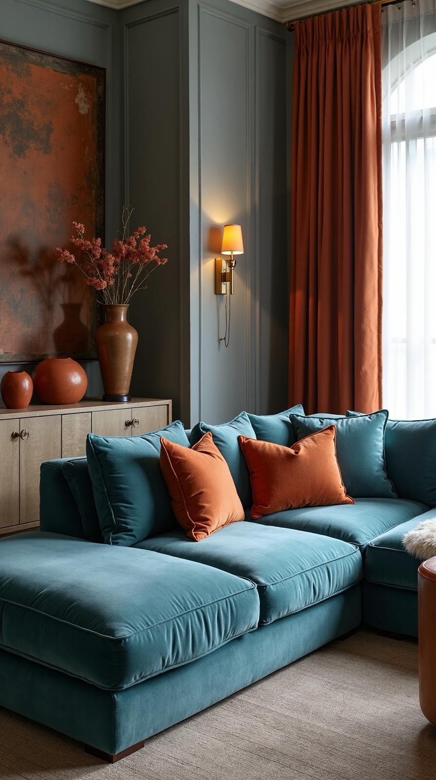 luxurious velvet textured warm metallic