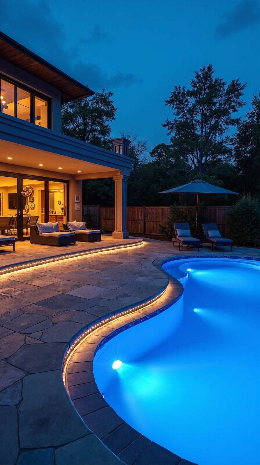 magical evening outdoor entertainment lighting