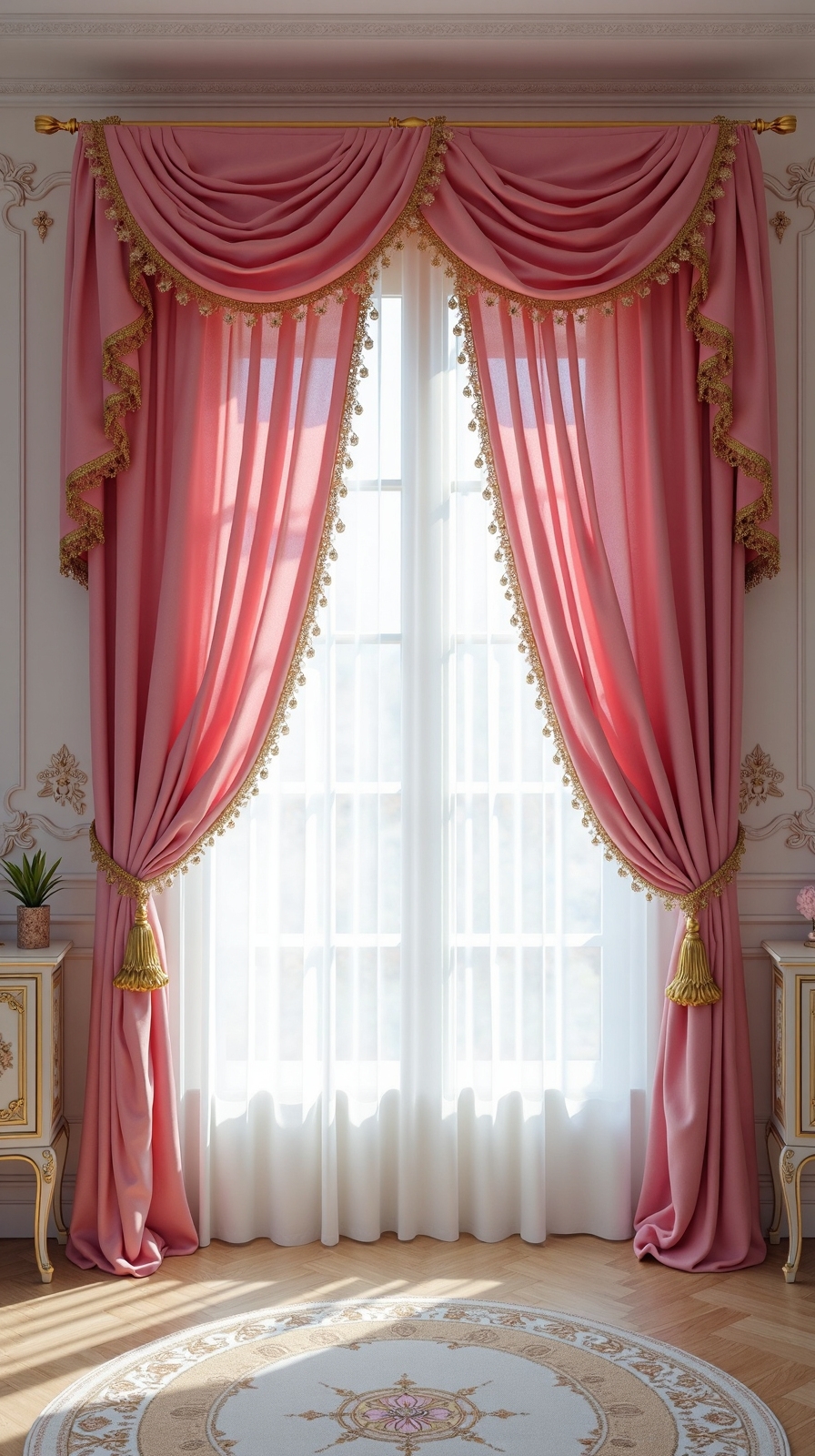 magical luxurious regal enchanting window treatments