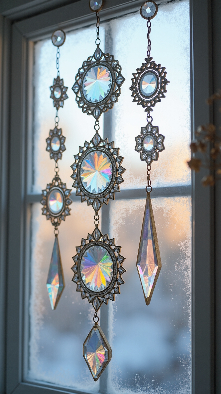 magical rainbow window light displays