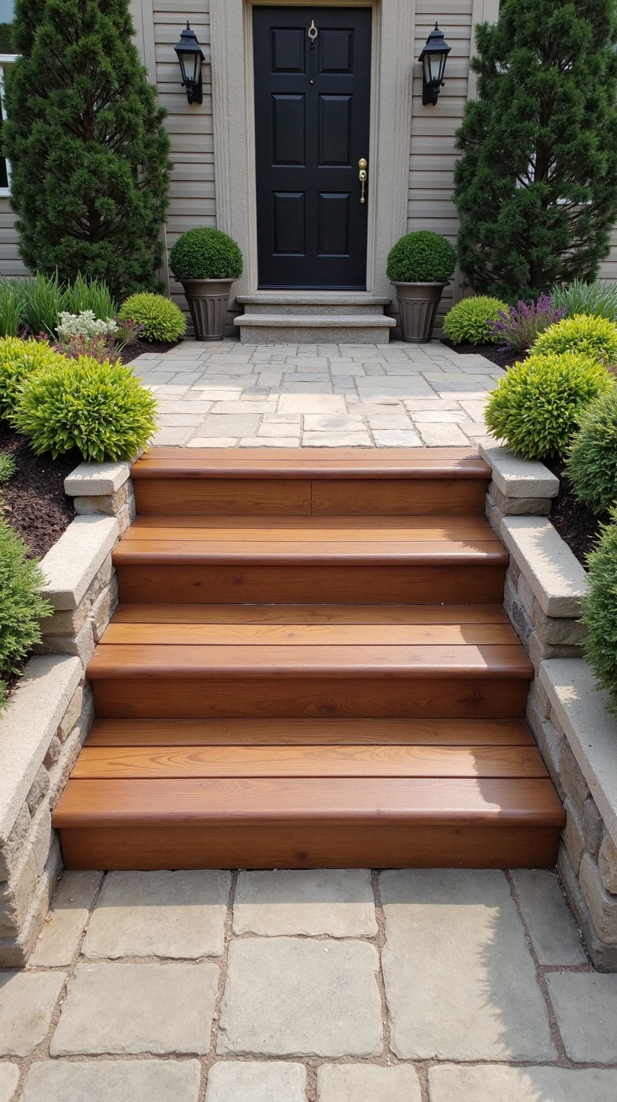 maintenance free composite deck steps with hidden fasteners