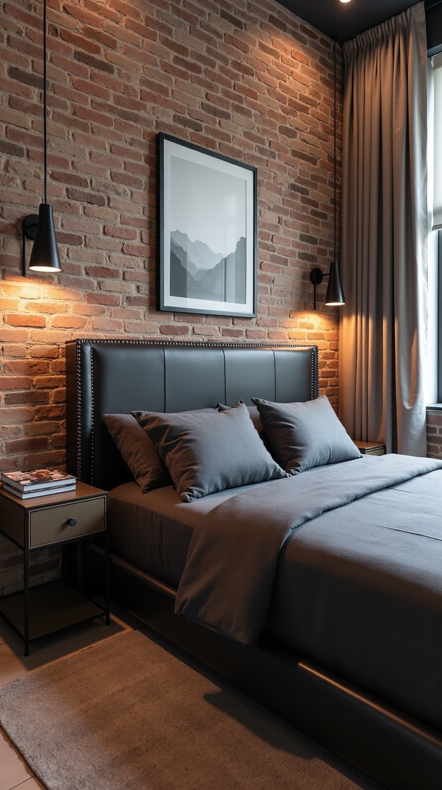 masculine textures create cozy character