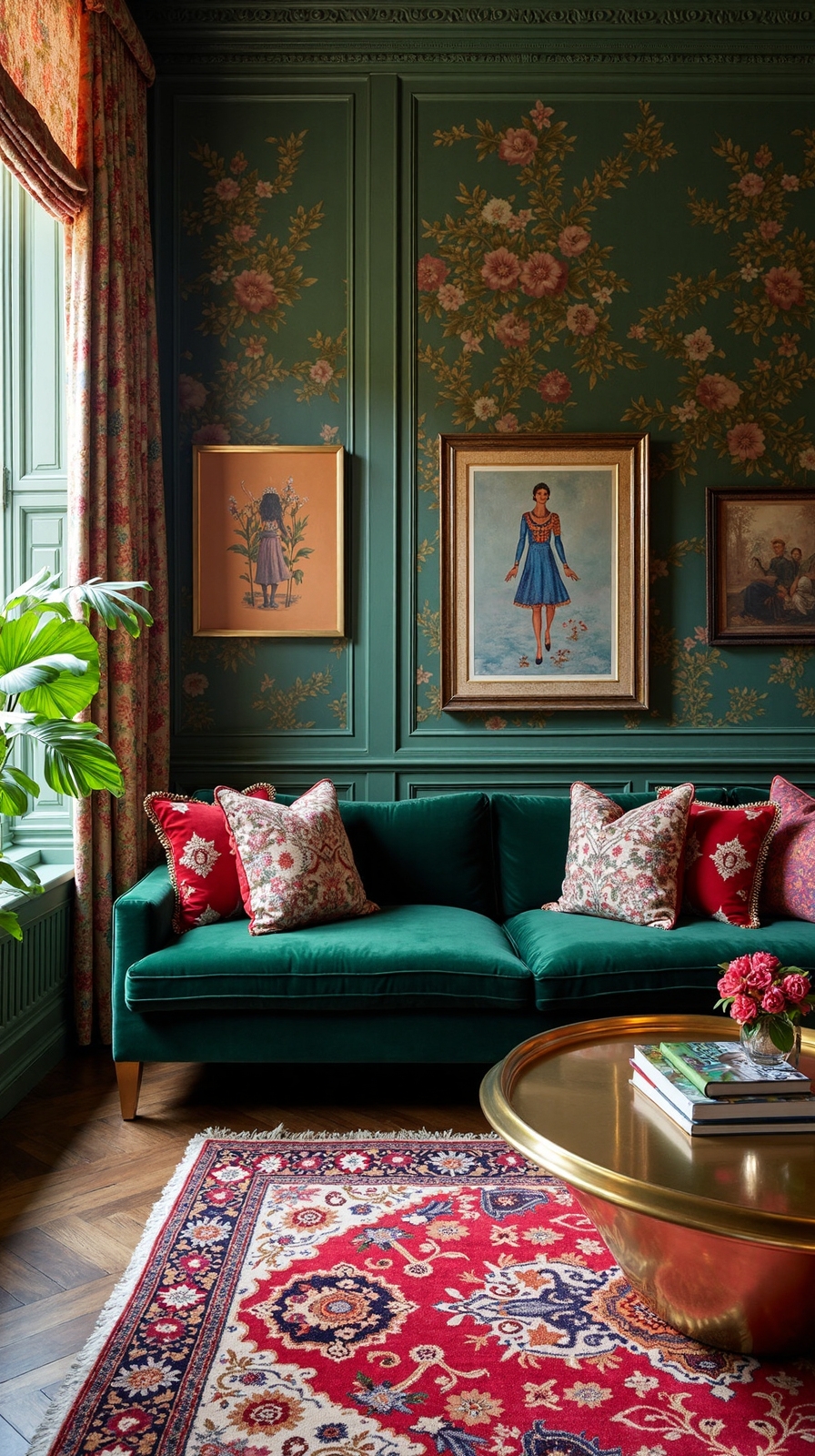 maximalist cozy jewel toned blissful sanctuary