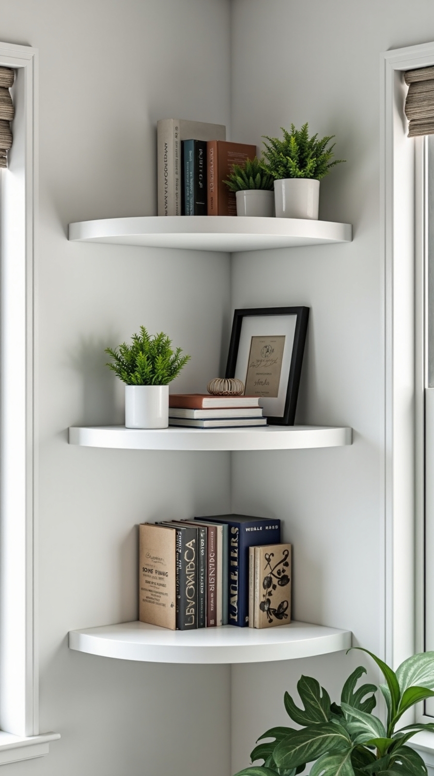 maximize awkward corners with storage