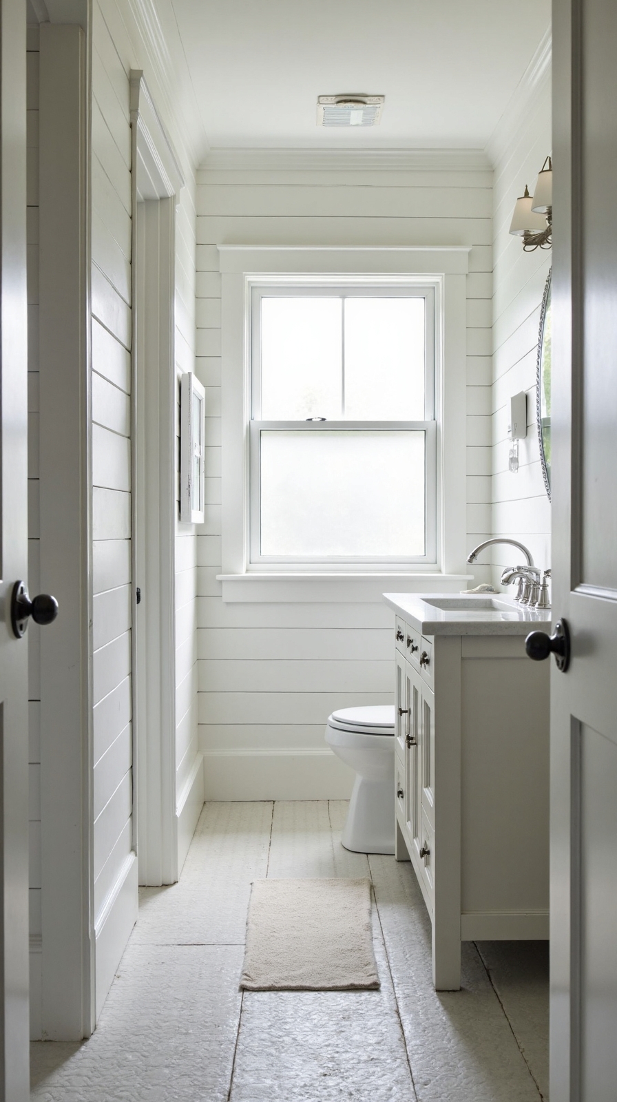 maximize coastal bathroom visual space