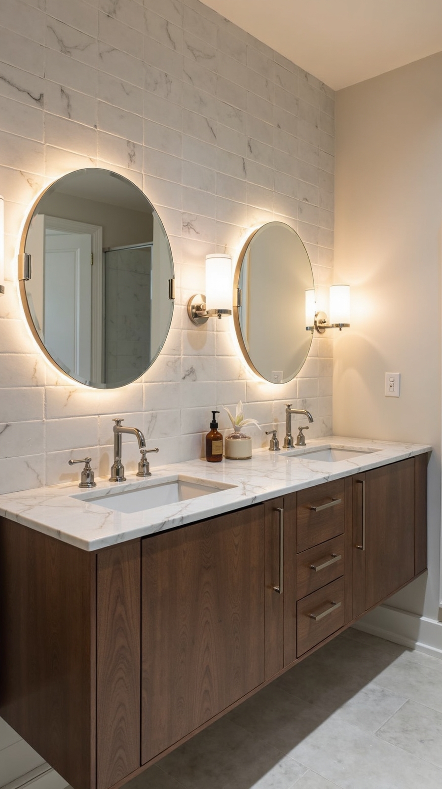 maximize compact bathroom functionality