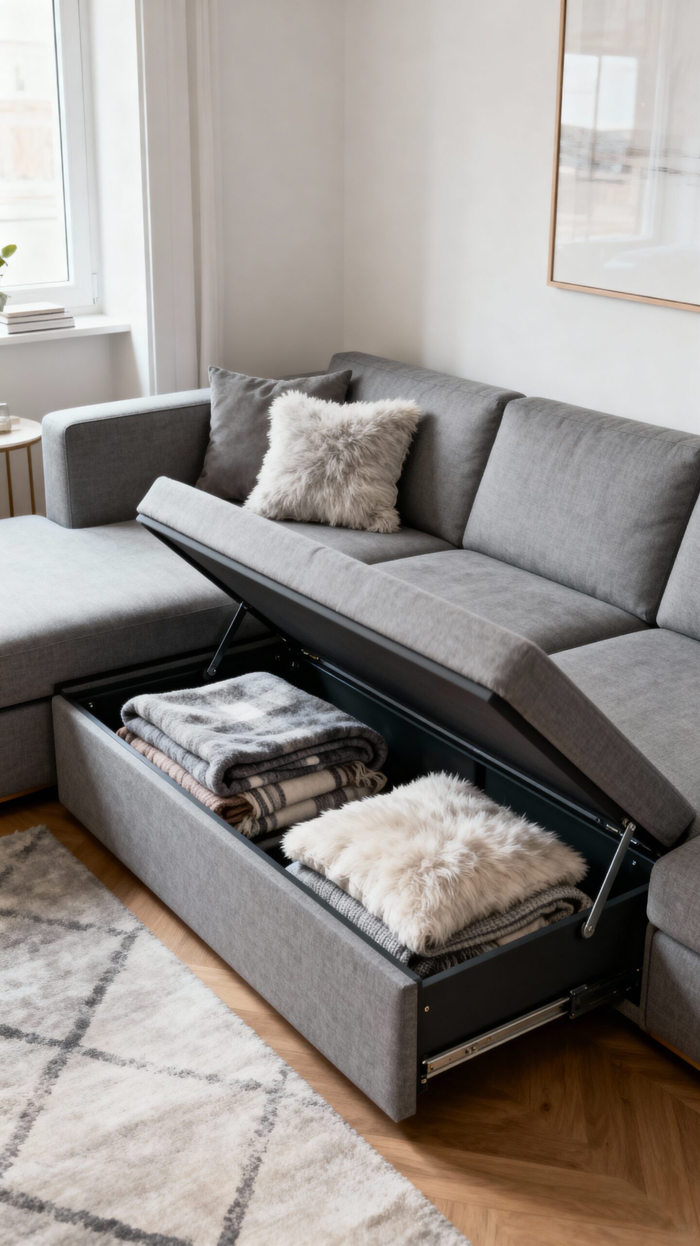 maximize compact living space storage