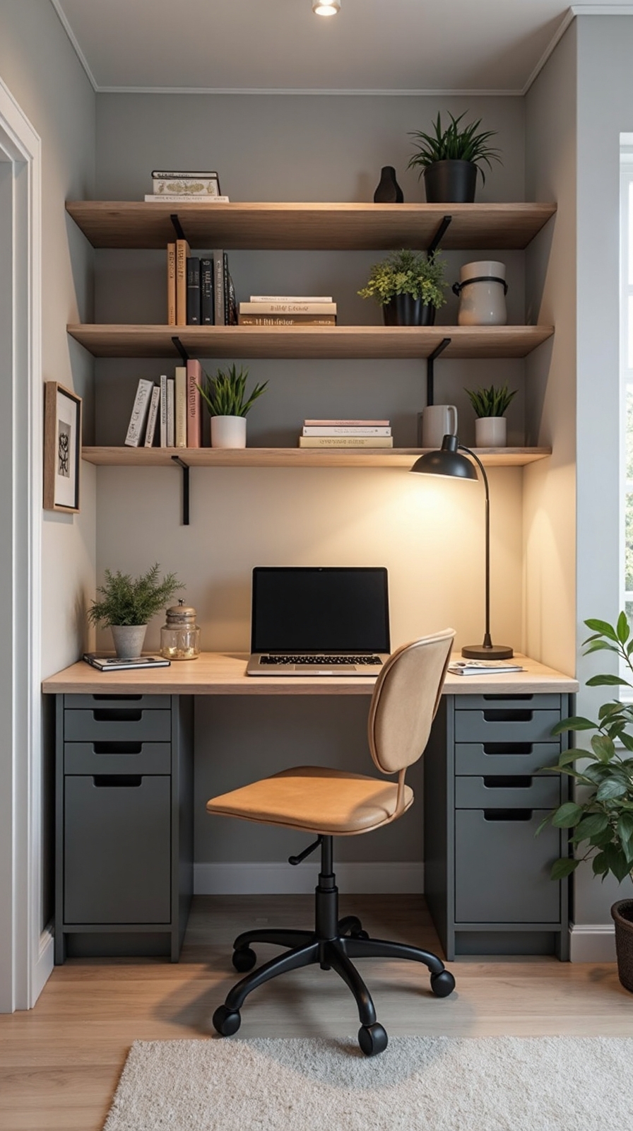 maximize corner workspace productivity potential