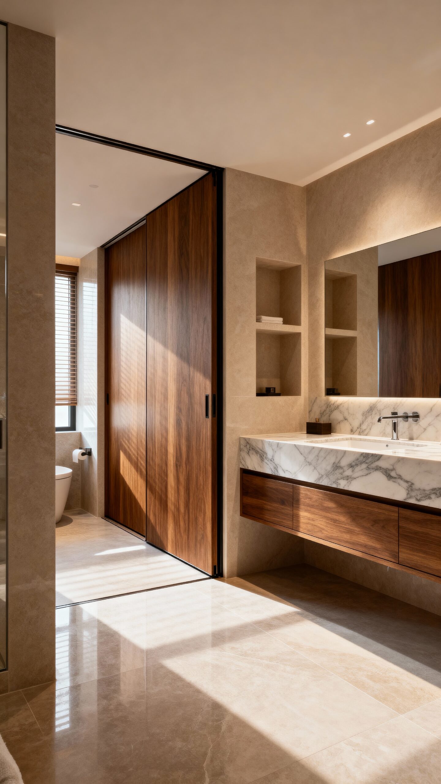 maximize floor space with pocket doors