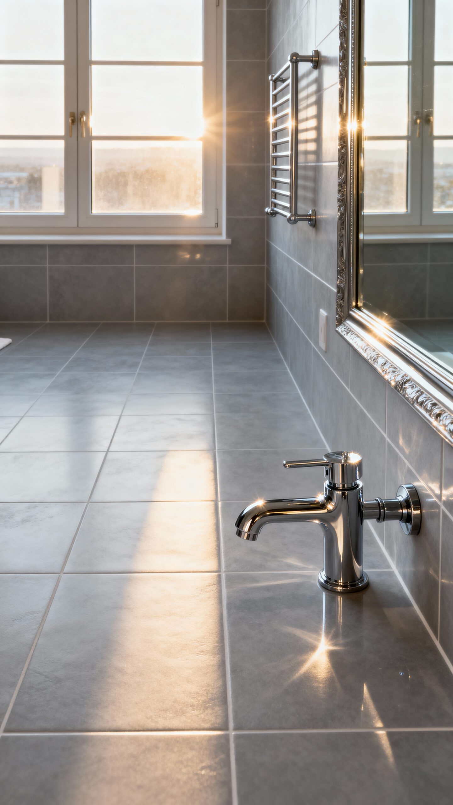 maximize natural light with bright greys