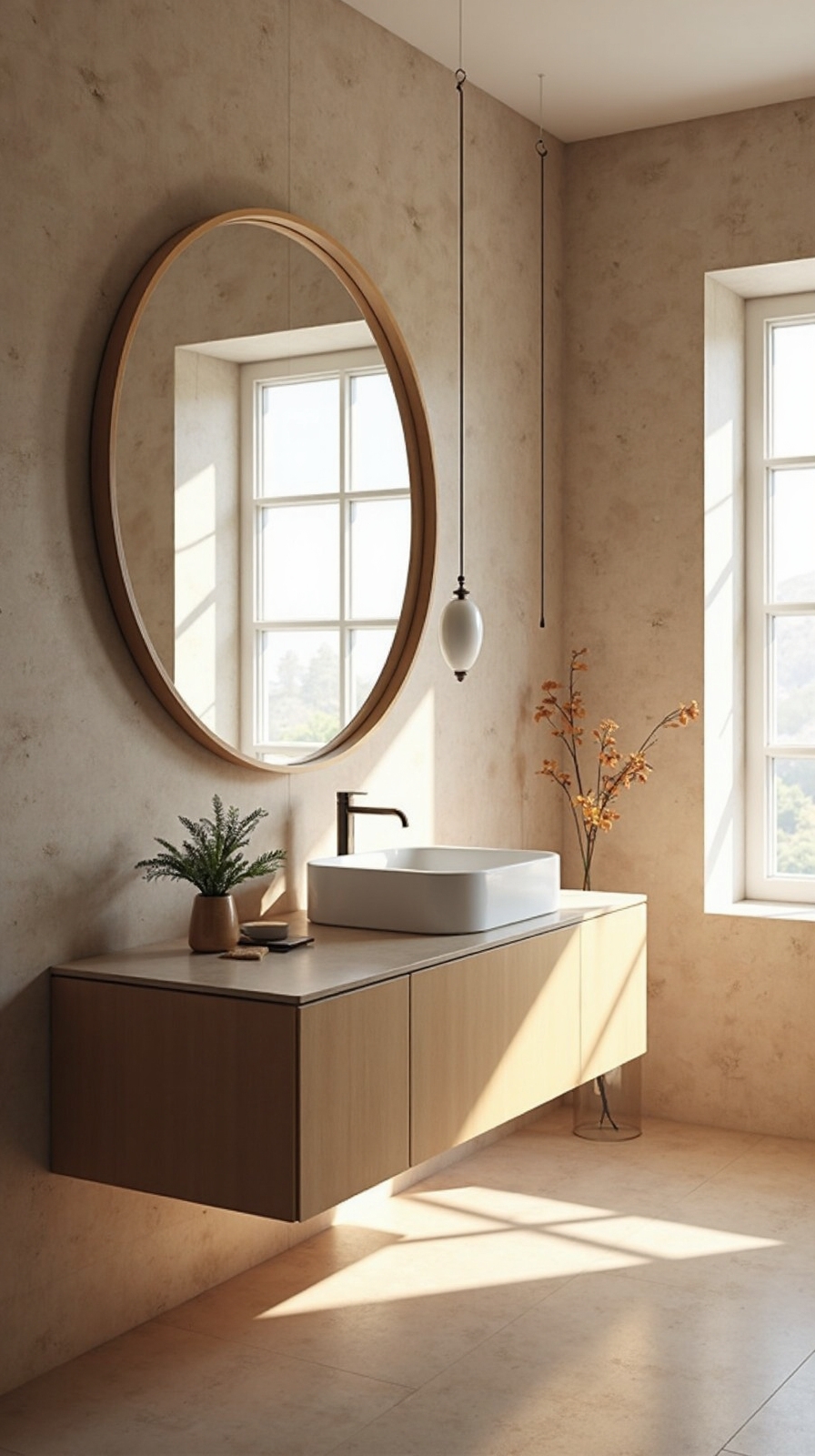 maximize natural light with mirror placement