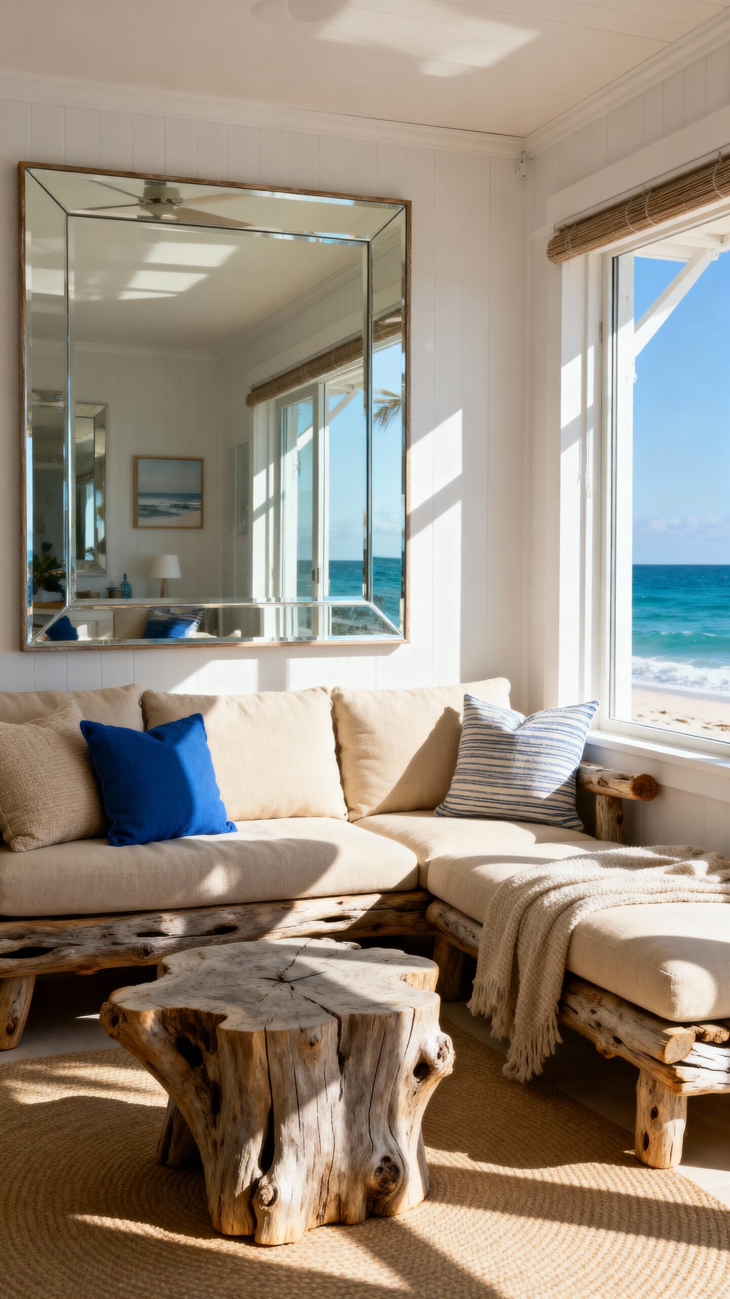 maximize natural light with mirrors