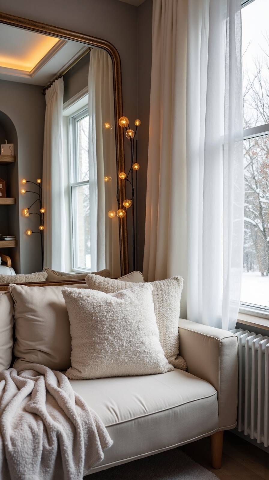 maximize natural light with mirrors